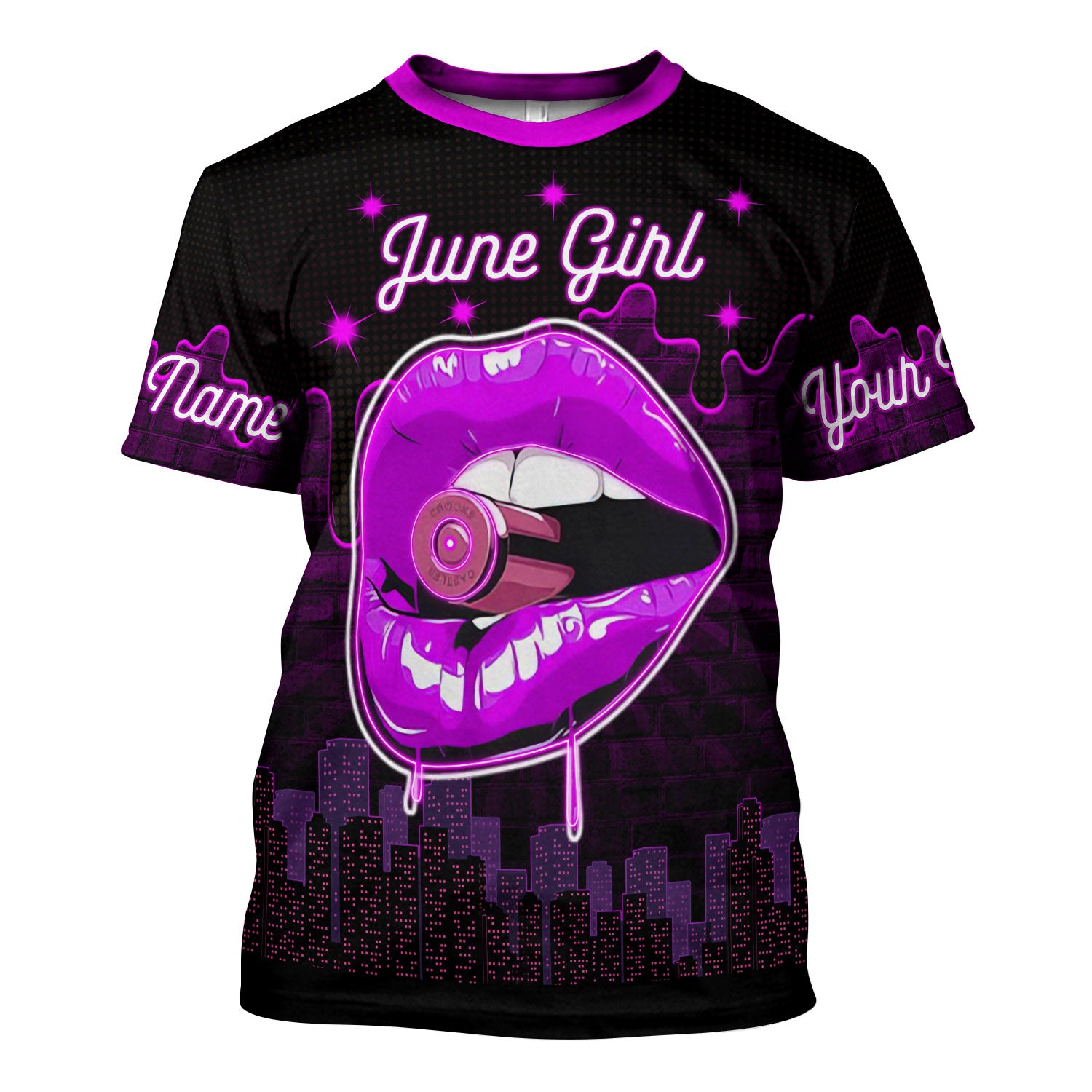 CustomsPig Personalized Tops I'm A June Girl All Over Printed