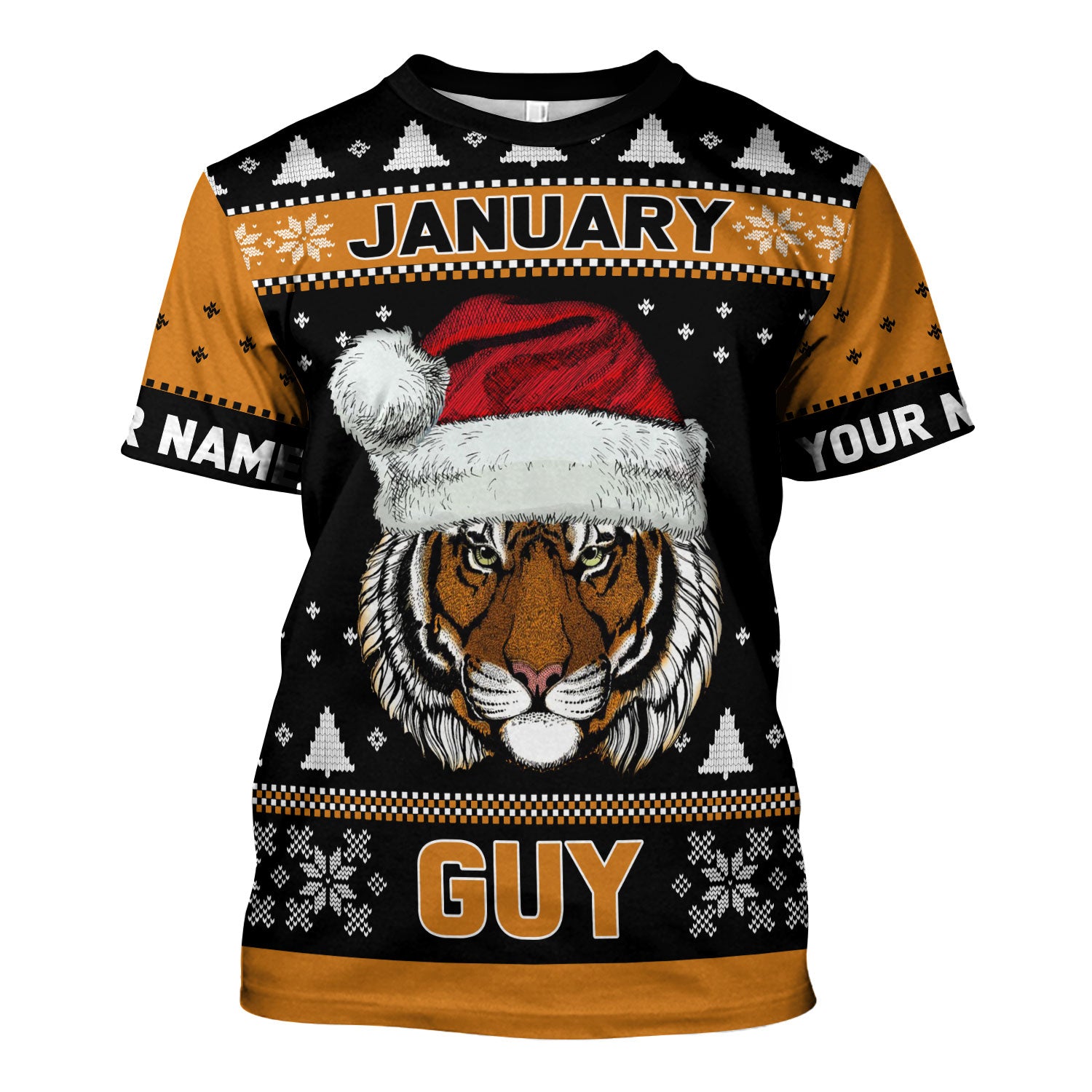 CustomsPig Personalized T-Shirt January Guy That All Over Printed