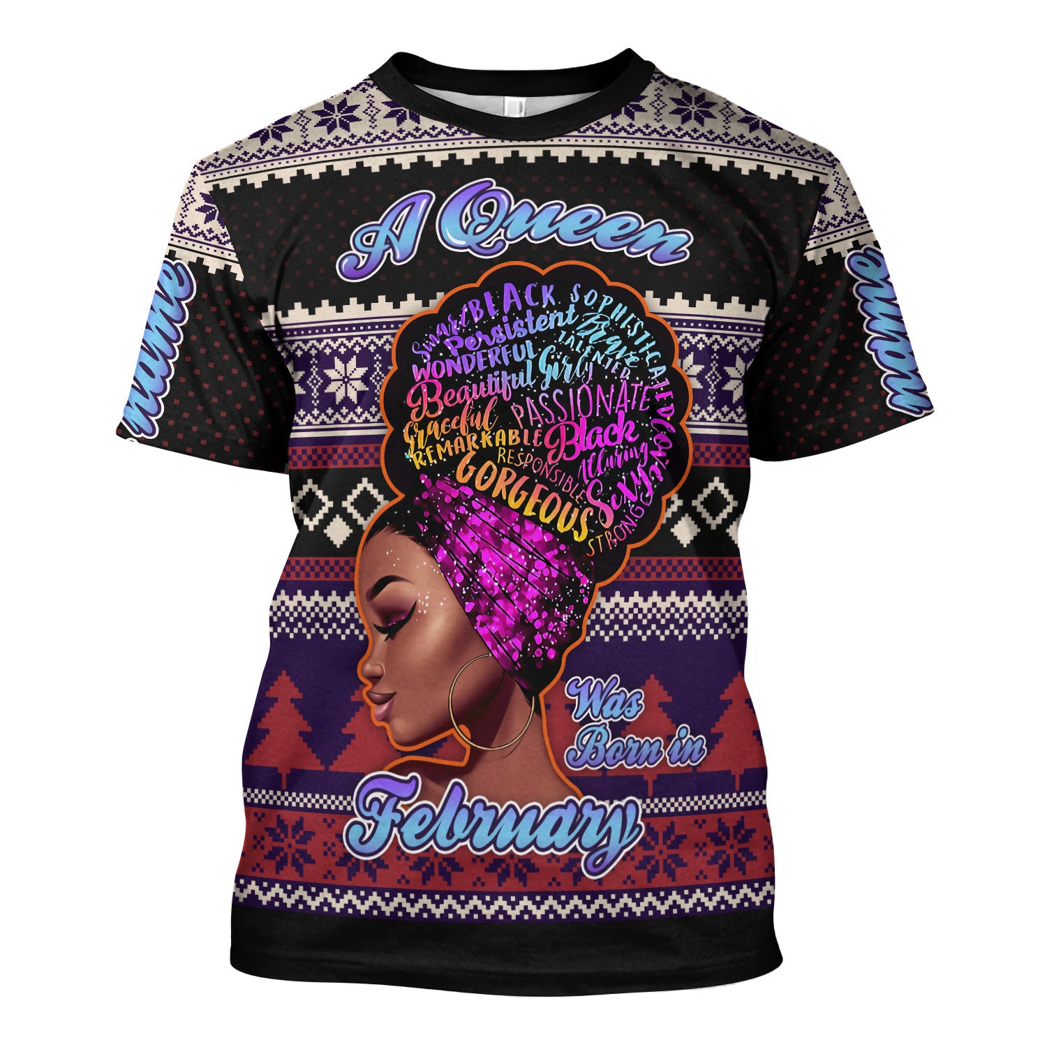 CustomsPig Personalized Tops February Queen All Over Printed