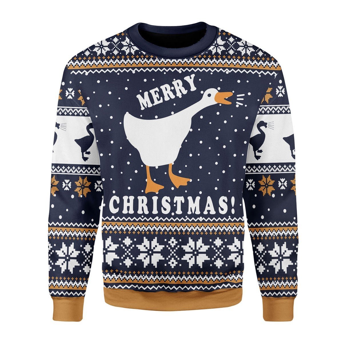 Gearhomies Christmas Unisex Sweater The Untitled Goose 3D Apparel