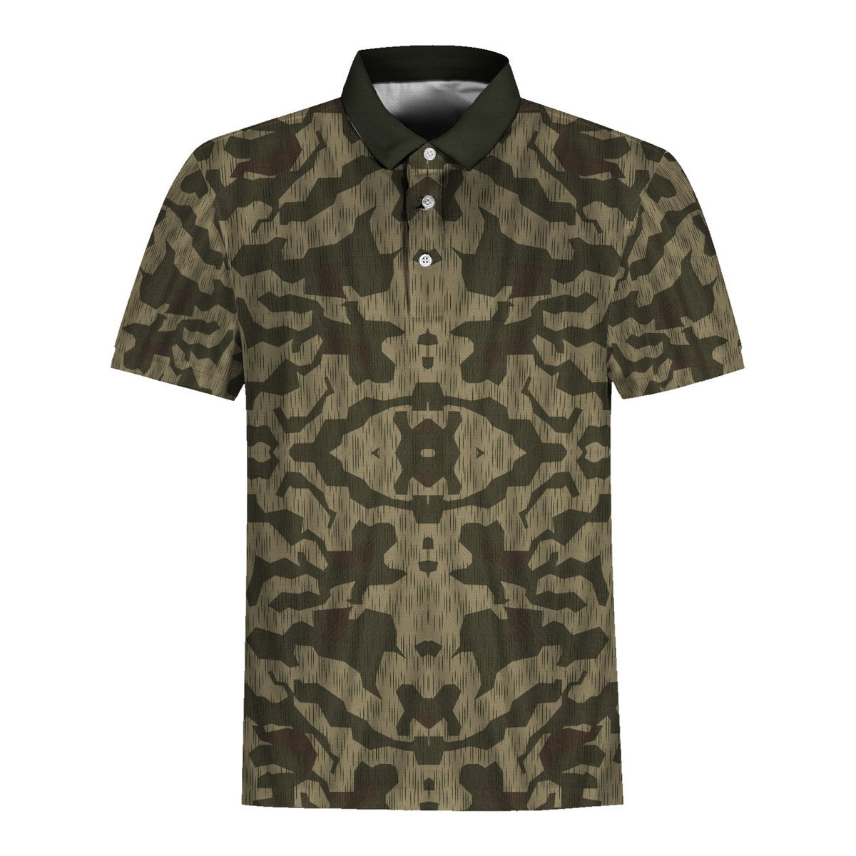 CustomsPig Splinter B Luftwaffen-Splittertarnmuster German Worldwar II Camouglage Patterns Polo Shirt