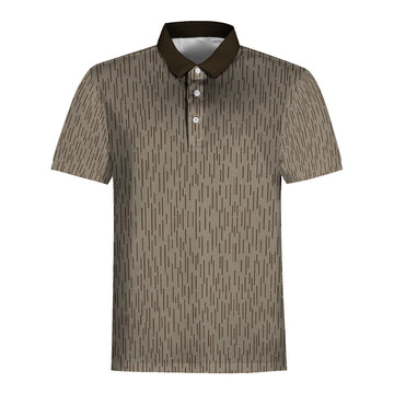 CustomsPig East German Strichtarn Rain CAMO Polo Shirt