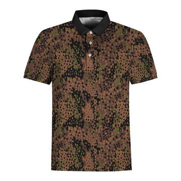 CustomsPig German World War 2 (WWII) Erbsenmuster pattern Pea Dot CAMO Polo Shirt