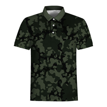 CustomsPig Flecktarn Darkgreen Polo Shirt