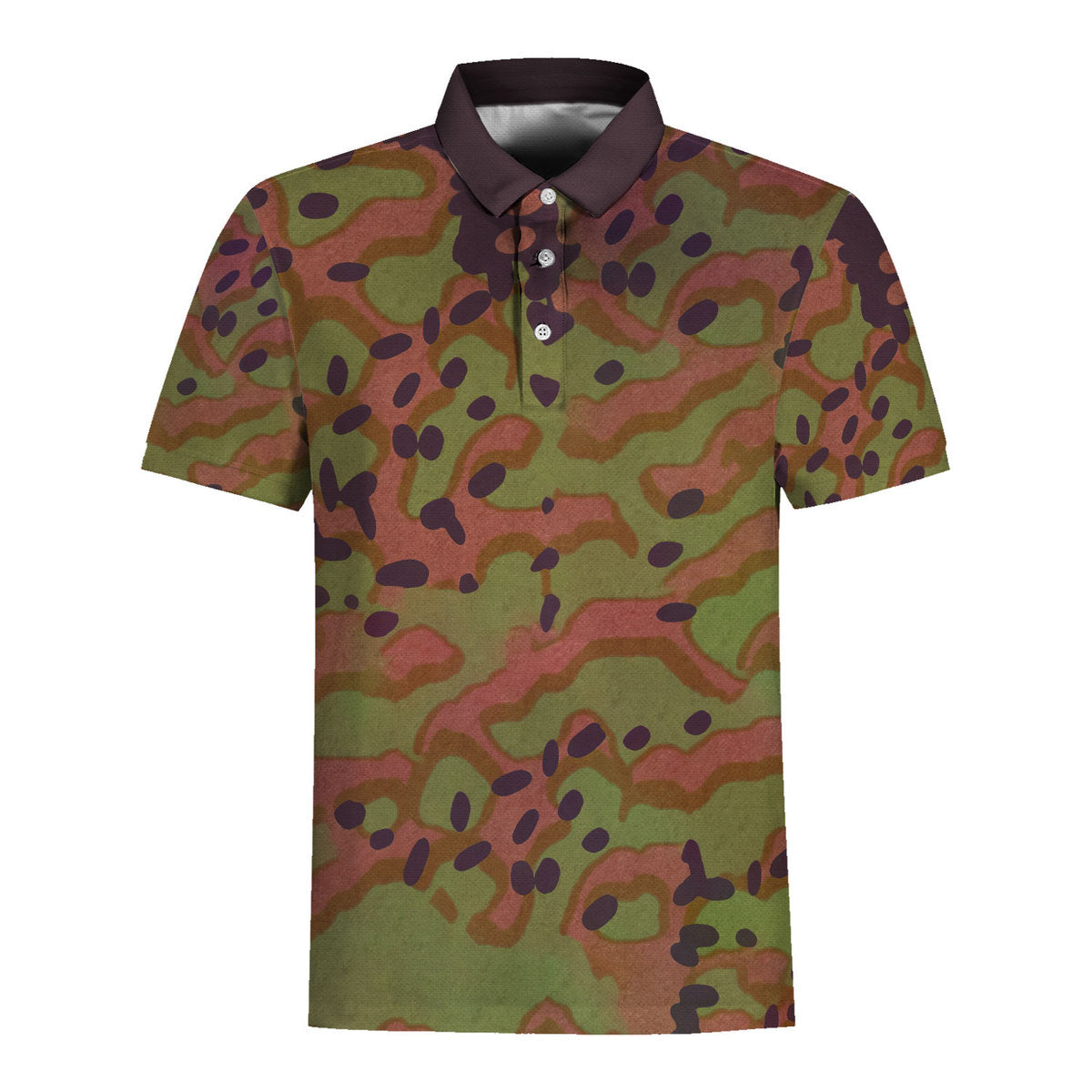 CustomsPig Platanenmuster German World War II Camouflage Patterns Polo Shirt