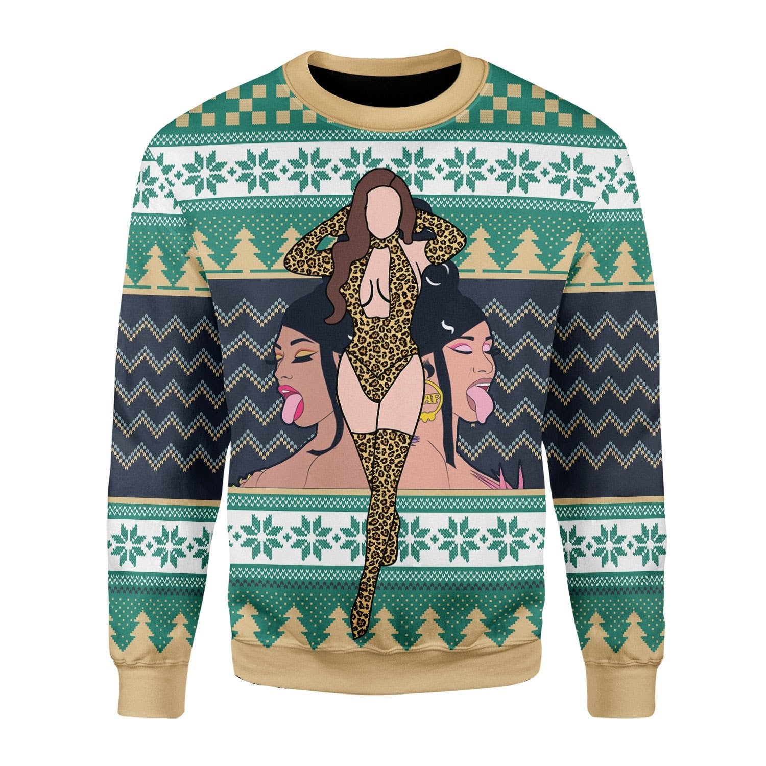 Customspig Christmas Sweater Make It Rain For Wet As Pu**y 3D Apparel