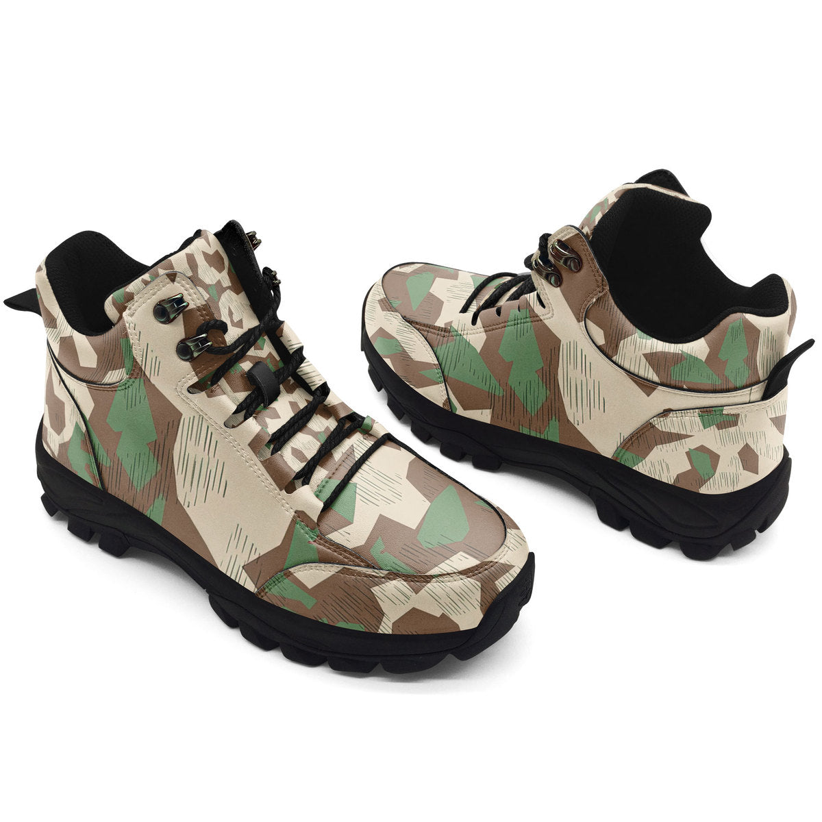 CustomsPig Splittertarnmuster Buntfarbenmuster Germany Wehrmacht Colour Patterns Hiking Shoes