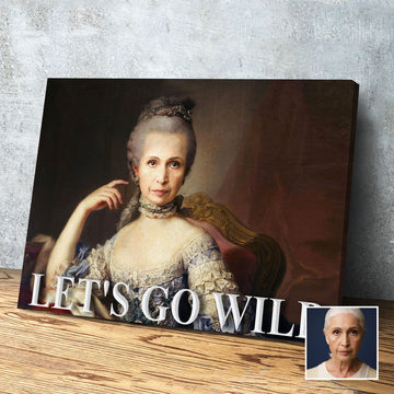 Personalized Canvas - Let Them Eat Cake Marie Antoinette