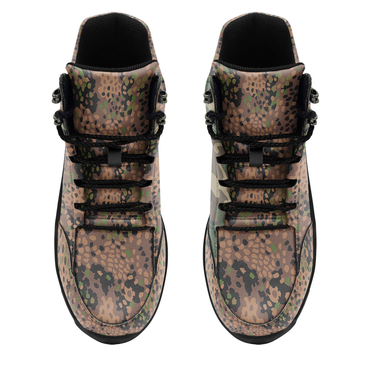 CustomsPig German World War 2 (WWII) Erbsenmuster pattern Pea Dot CAMO Hiking Shoes