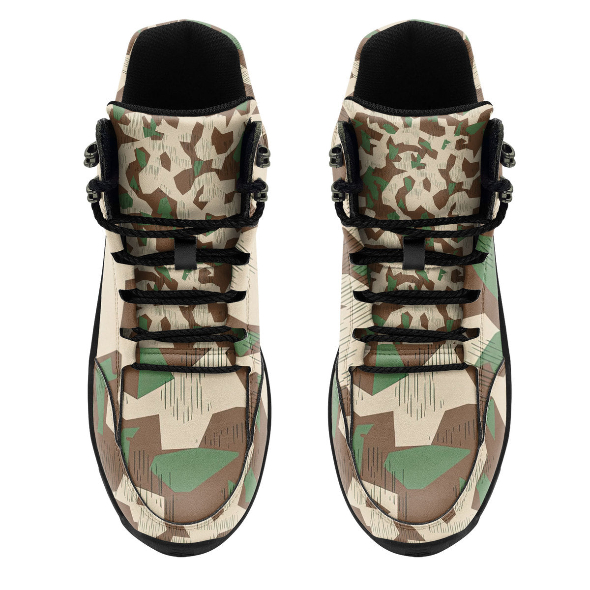 CustomsPig Splittertarnmuster Buntfarbenmuster Germany Wehrmacht Colour Patterns Hiking Shoes
