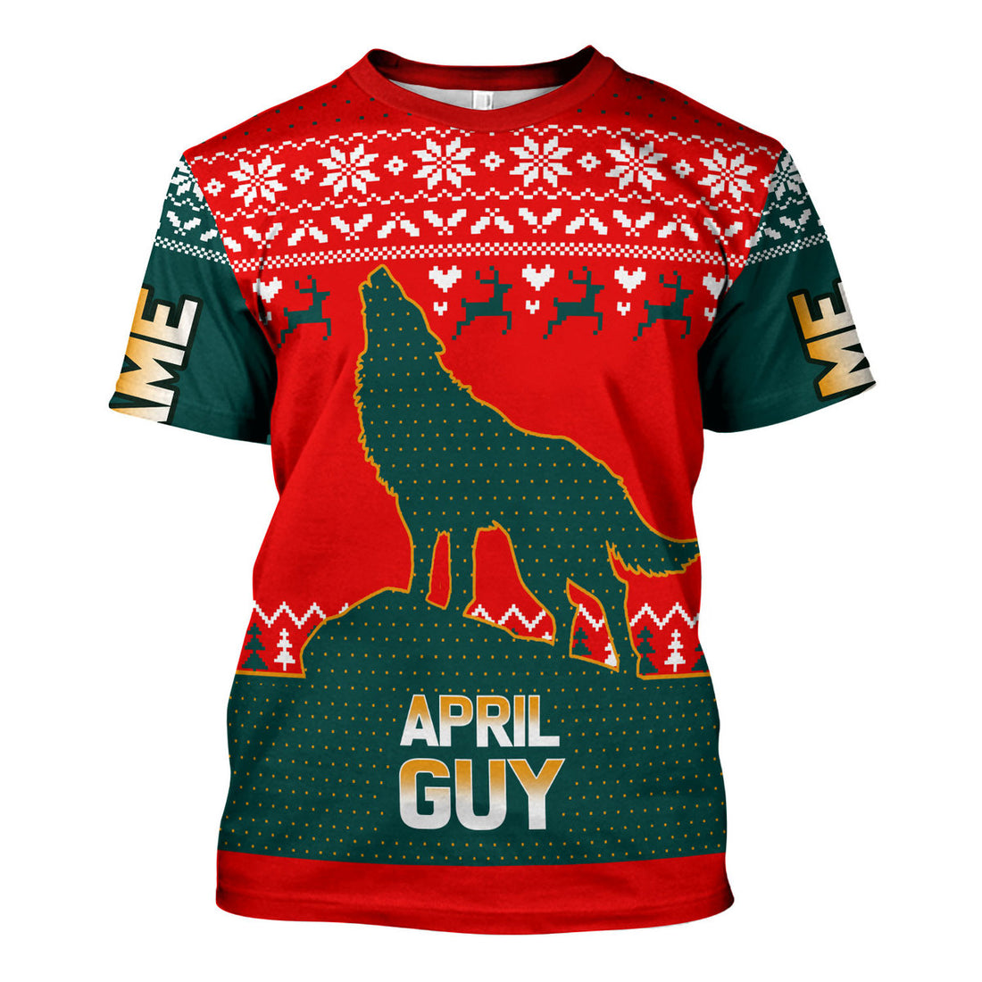CustomsPig Personalized T-Shirt April Guy All Over Printed