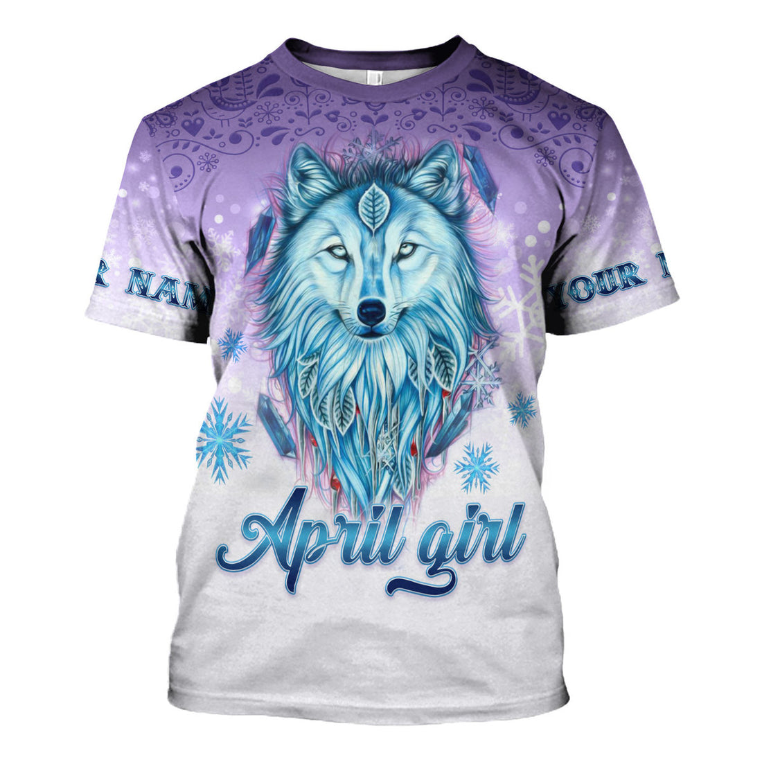 CustomsPig Personalized T-Shirt I'm An April Queen All Over Printed