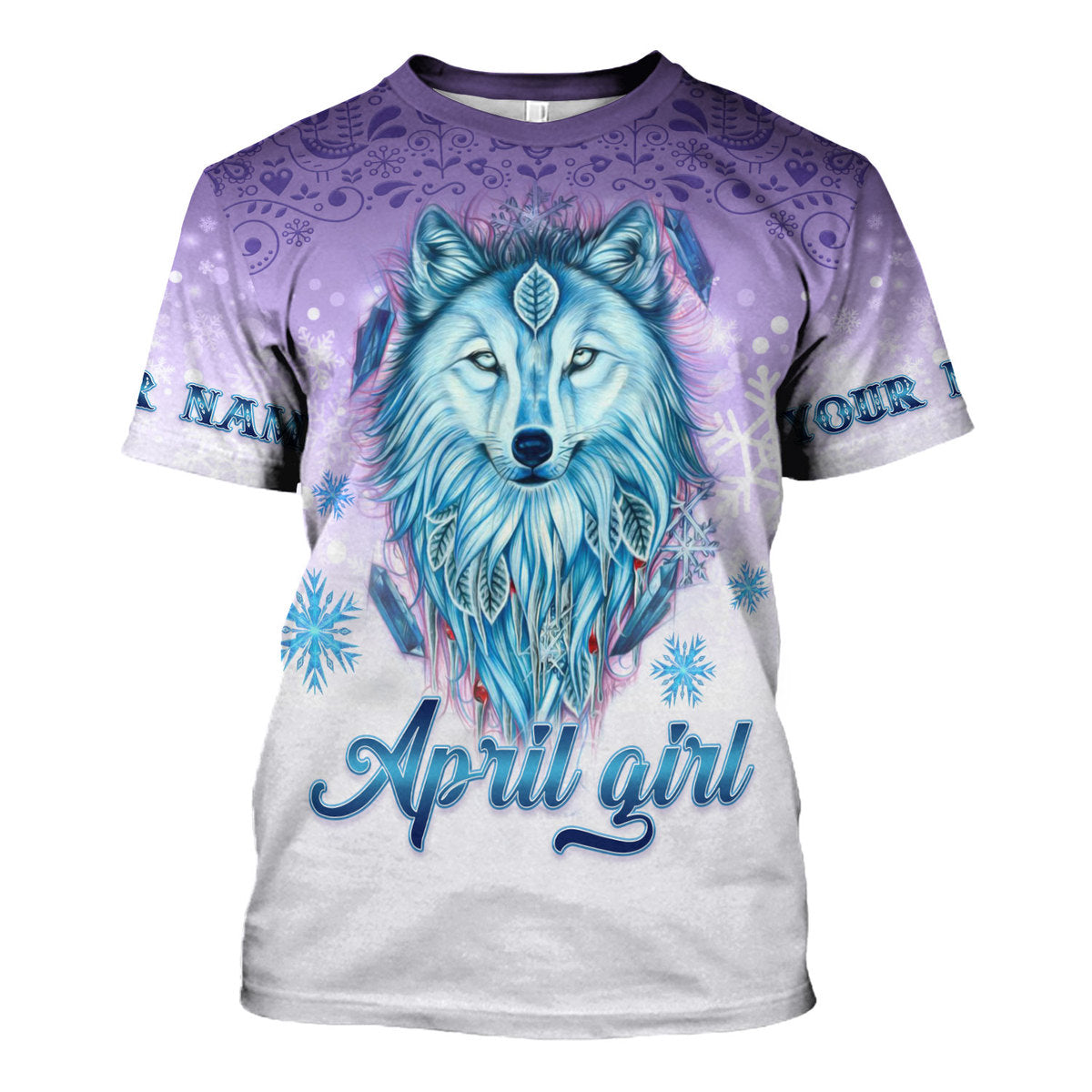 CustomsPig Personalized T-Shirt I'm An April Queen All Over Printed