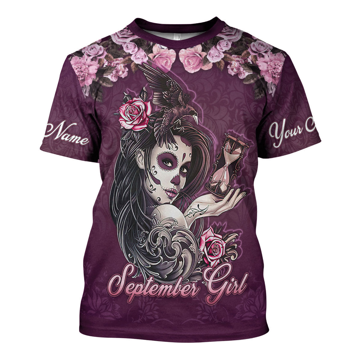 Customspig Personalized Tops September Girl All Over Printed