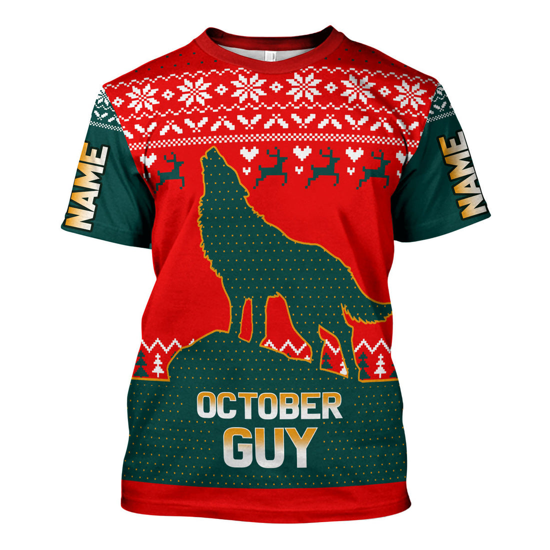 CustomsPig Personalized T-shirt October Guy All Over Printed