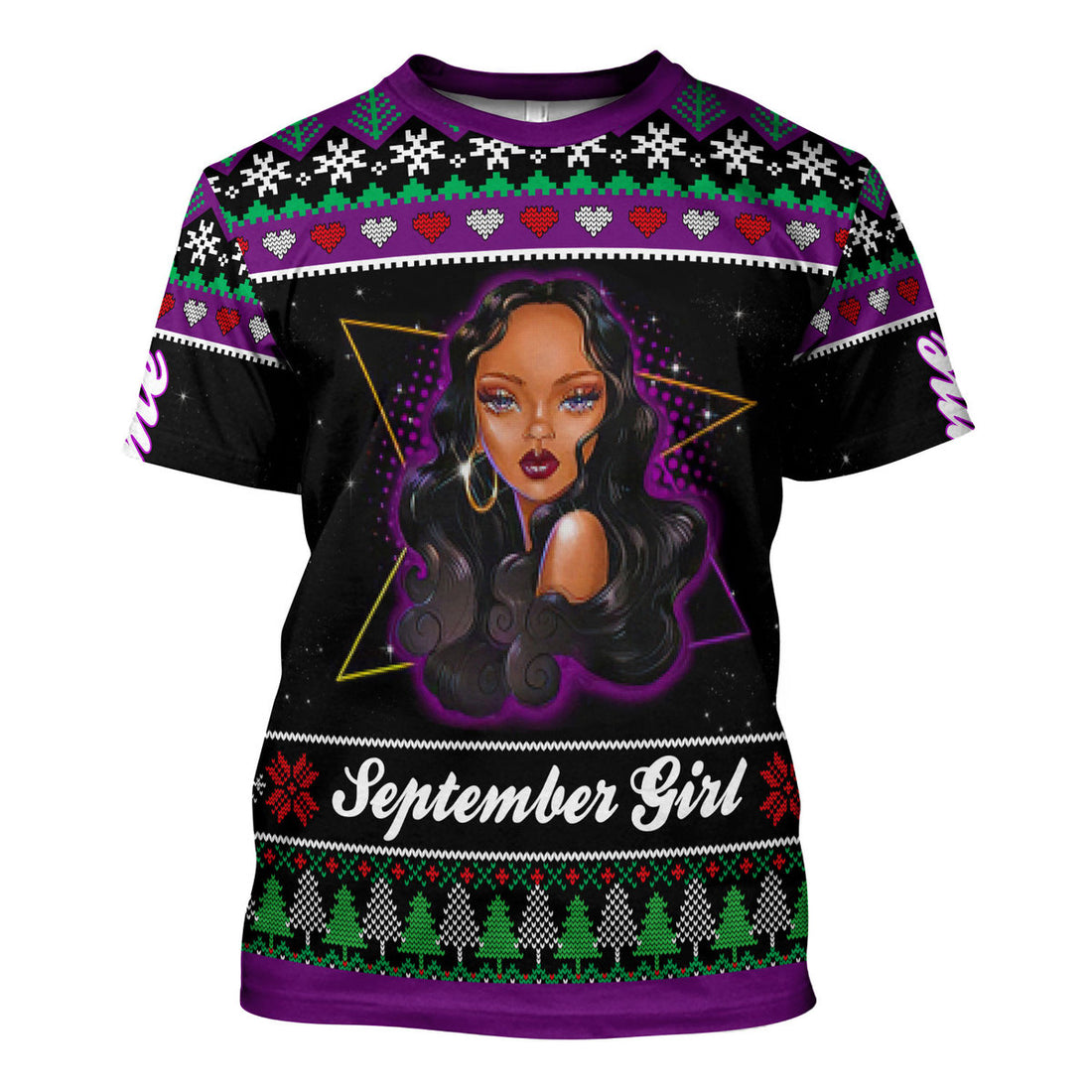 CustomsPig Personalized T-shirt September Girl All Over Printed