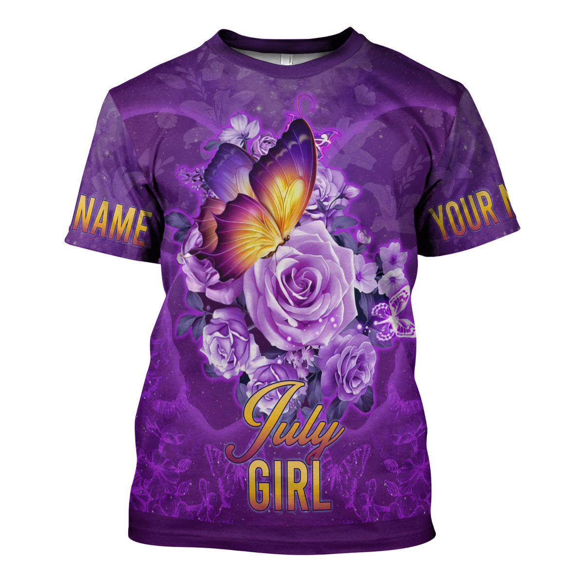 Personalized Tracksuit July Girl All Over Printed
