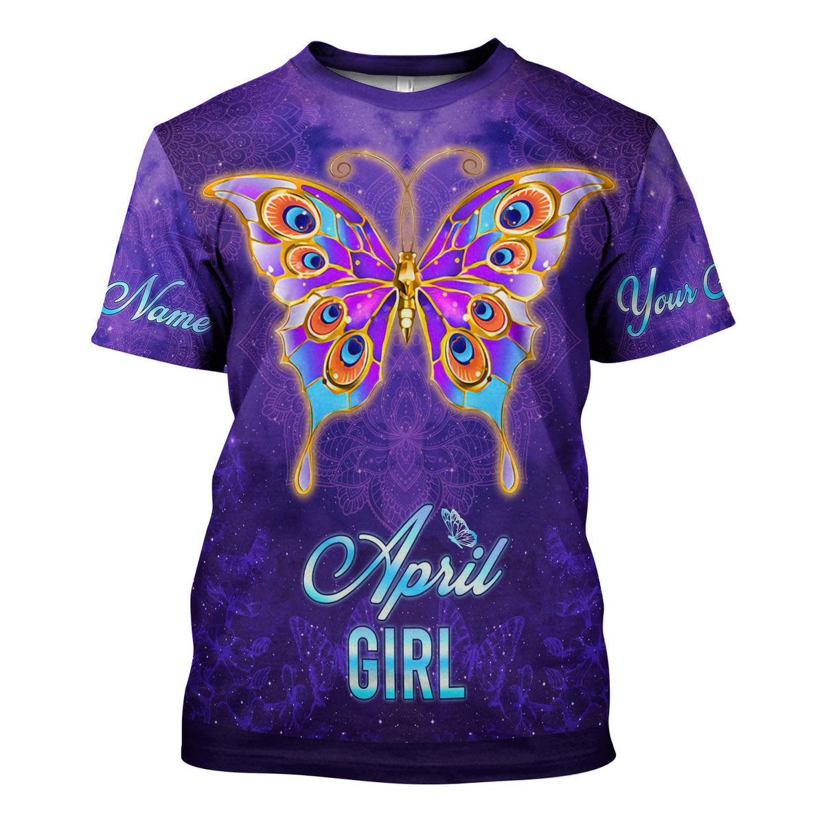 CustomsPig Personalized Tops April Girl All Over Printed