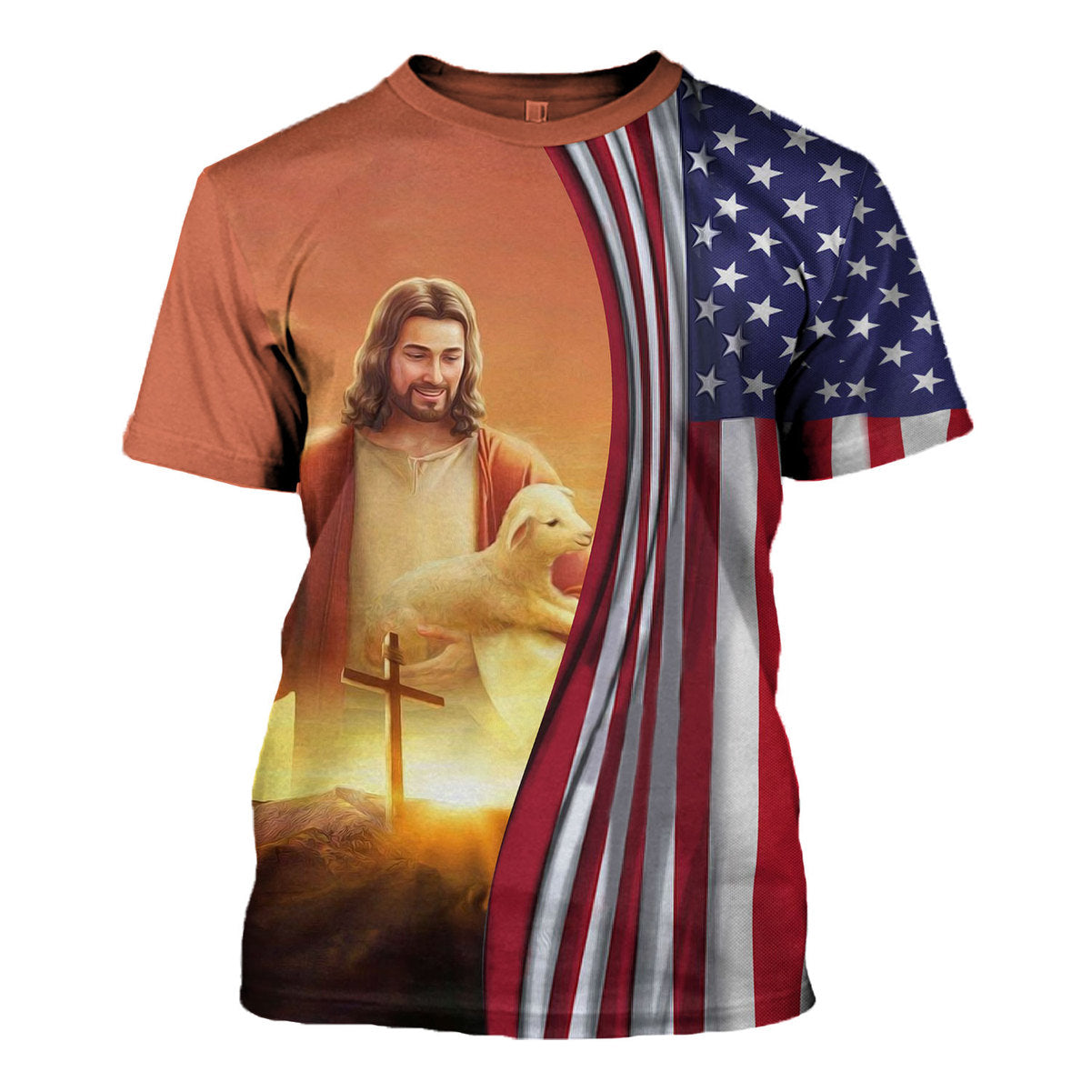 Customspig Tops Pullover Sweatshirt Christmas Begins With Christ 3D Apparel