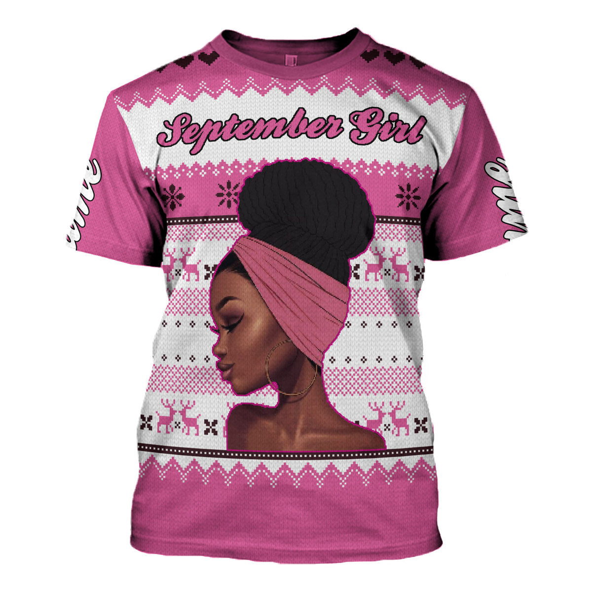 CustomsPig Personalized T-shirt September Girl All Over Printed