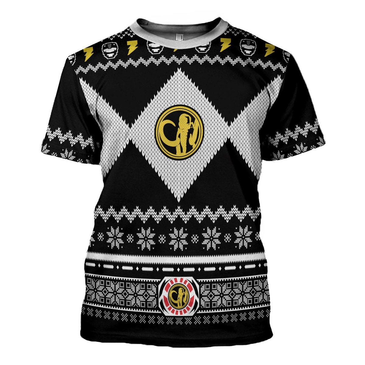 HumansBold Black Power Rangers T-Shirt