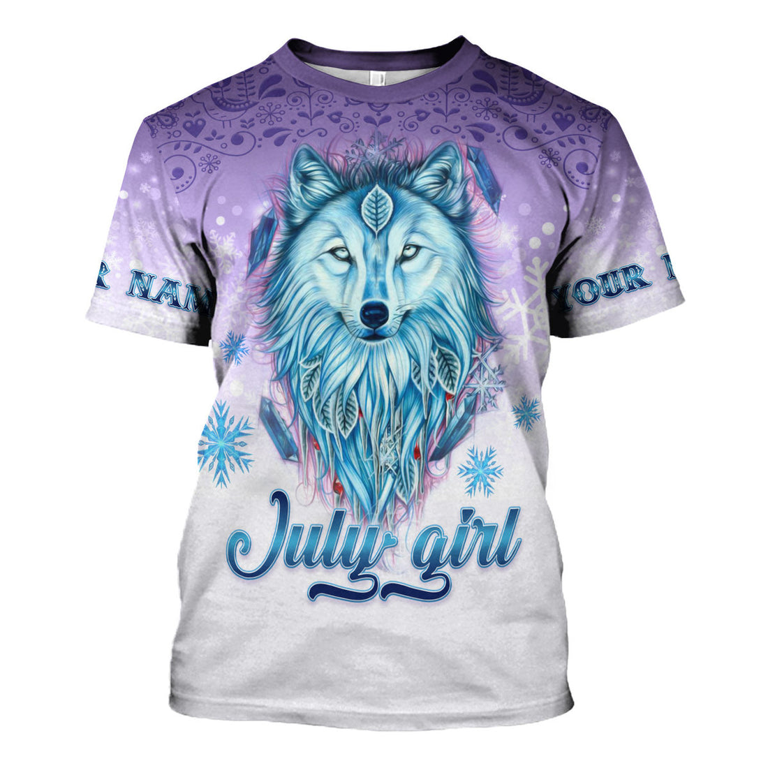 CustomsPig Personalized T-Shirt I'm A July Queen All Over Printed