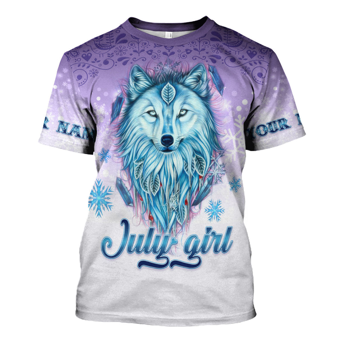 CustomsPig Personalized T-Shirt I'm A July Queen All Over Printed