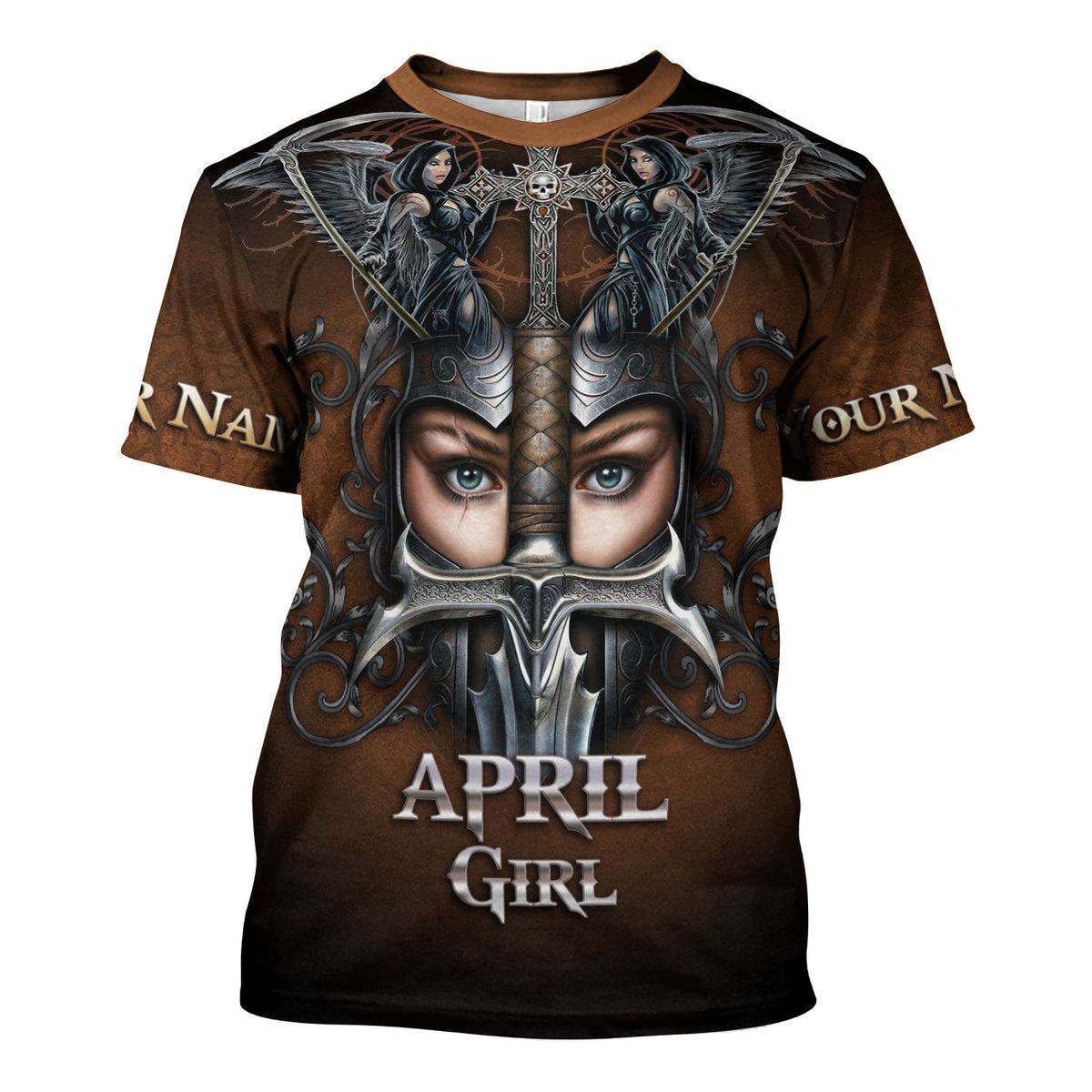 CustomsPig Personalized Tops April Girl All Over Printed
