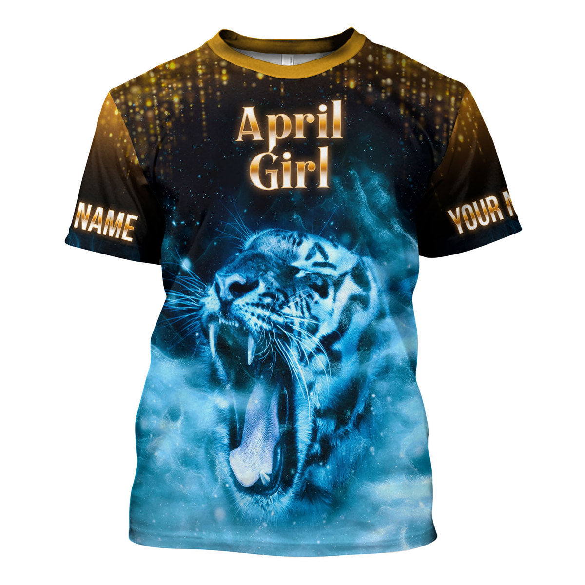 CustomsPig Personalized T-Shirt As An April Girl All Over Printed