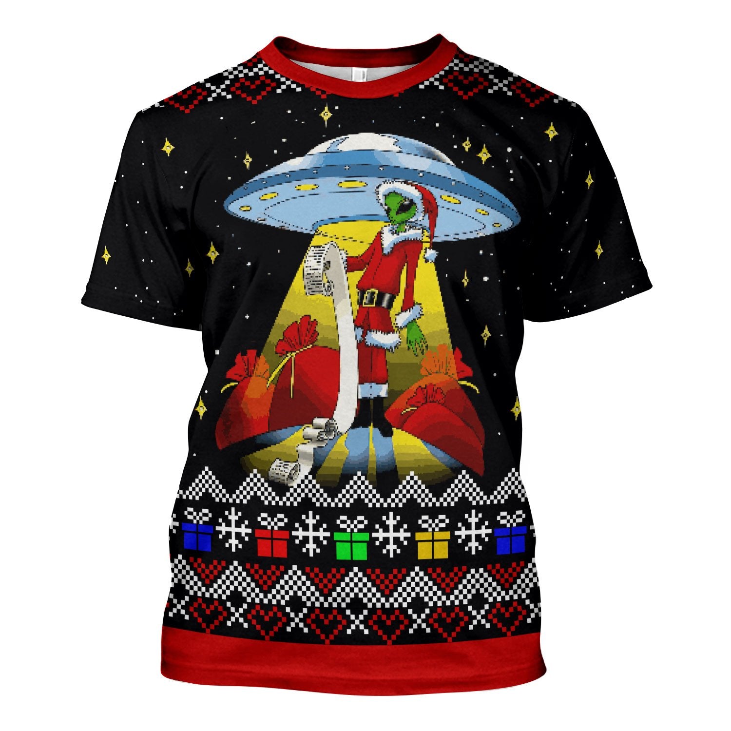 HumansBold Unisex T-shirt Funny Alien UFO 3D Apparel