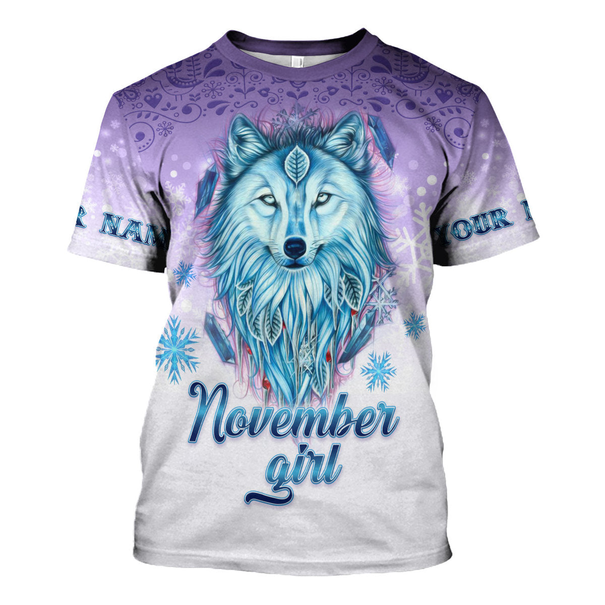 CustomsPig Personalized Tops November Girl All Over Printed