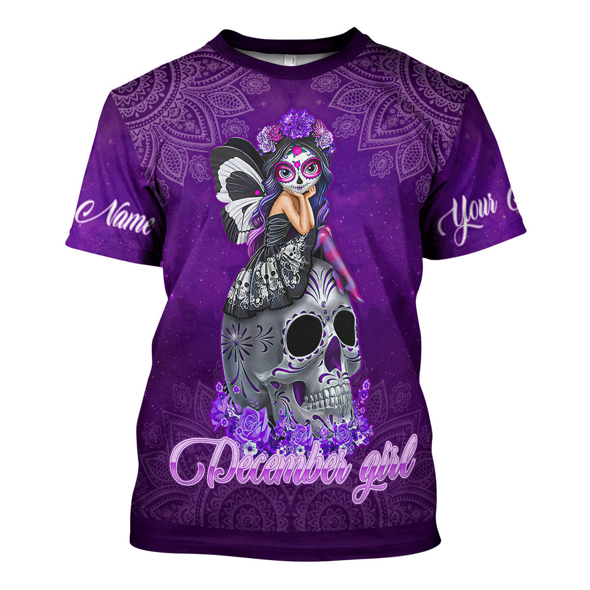 Personalized Tracksuit December Girl All Over Printed