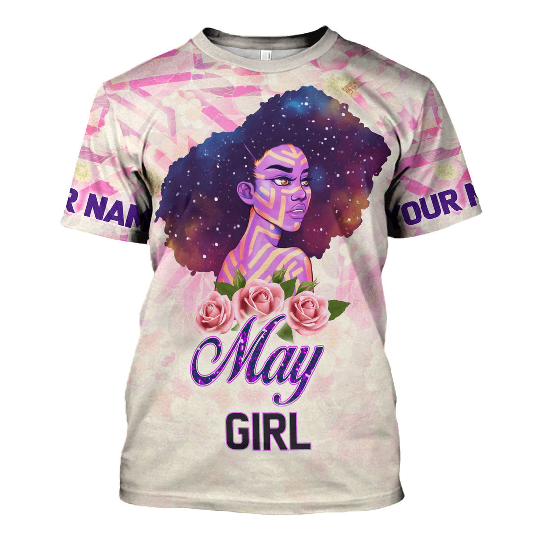 CustomsPig Personalized T-Shirt May Girl All Over Printed