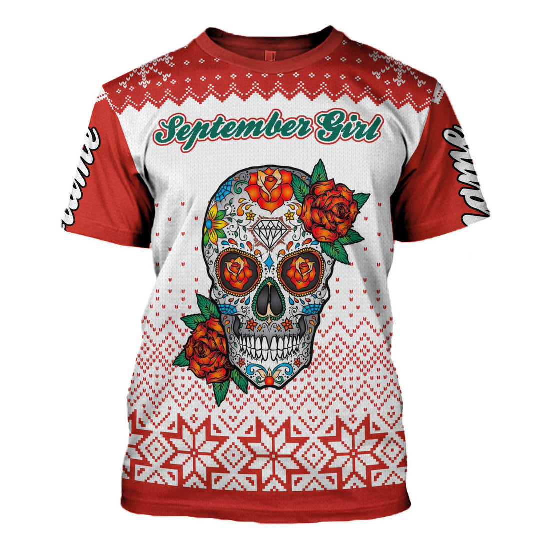 CustomsPig Personalized T-shirt September Girl All Over Printed