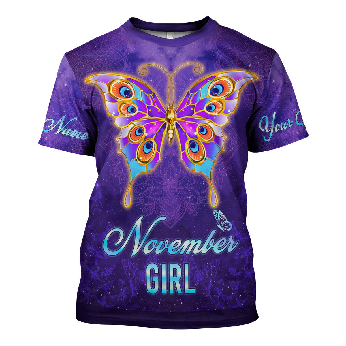 CustomsPig Personalized Tops November Girl All Over Printed