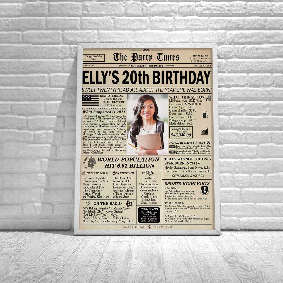 Personalized Poster The Party Times