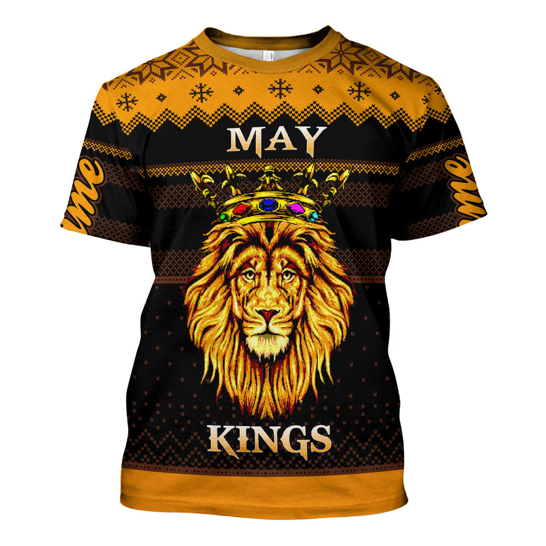 CustomsPig Personalized T-Shirt May Guy Kings Are Born In May All Over Printed