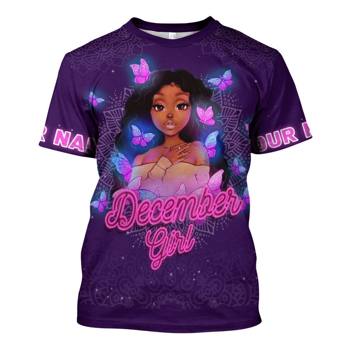 Personalized Tracksuit December Girl All Over Printed
