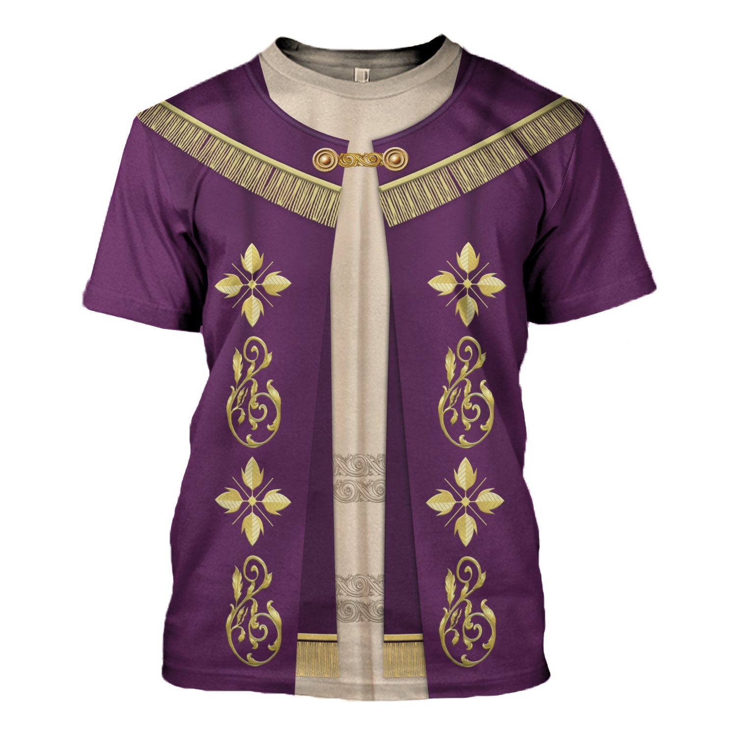 Tracksuit Tops Pullover Sweatshirt Pope Francis In Purple Liturgical Vestment 3D Apparel