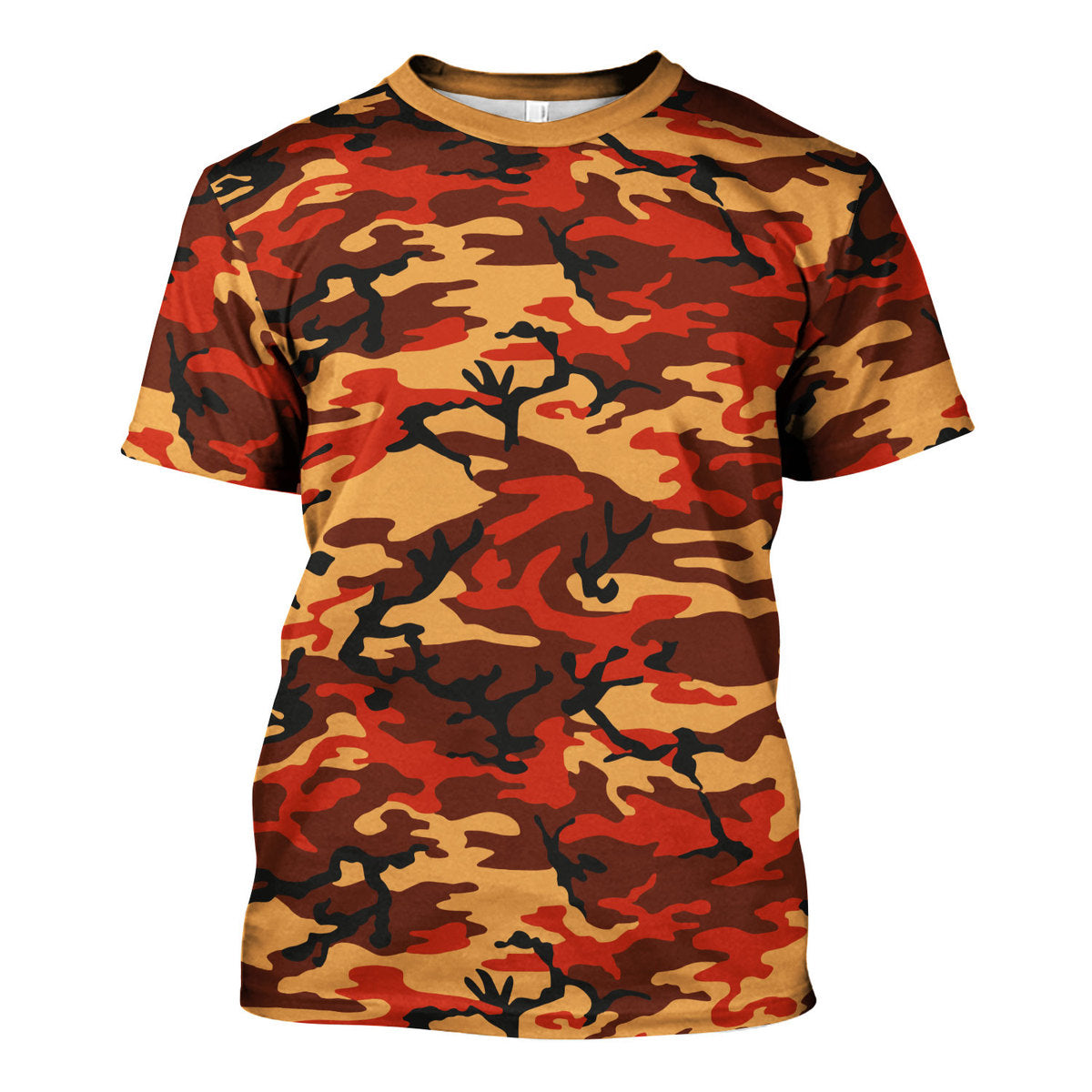 CustomsPig Flecktarn Red Brown German World War II Camouflage Patterns Costumes Hoodie Sweatshirt T-Shirt Tracksuit