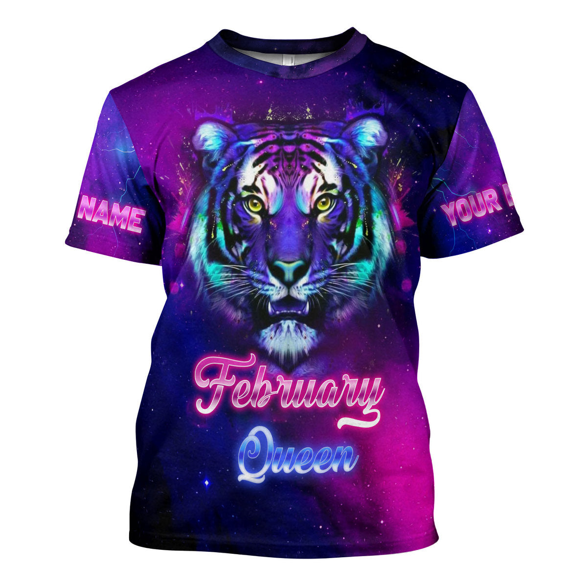 CustomsPig Personalized Tops February Queen All Over Printed