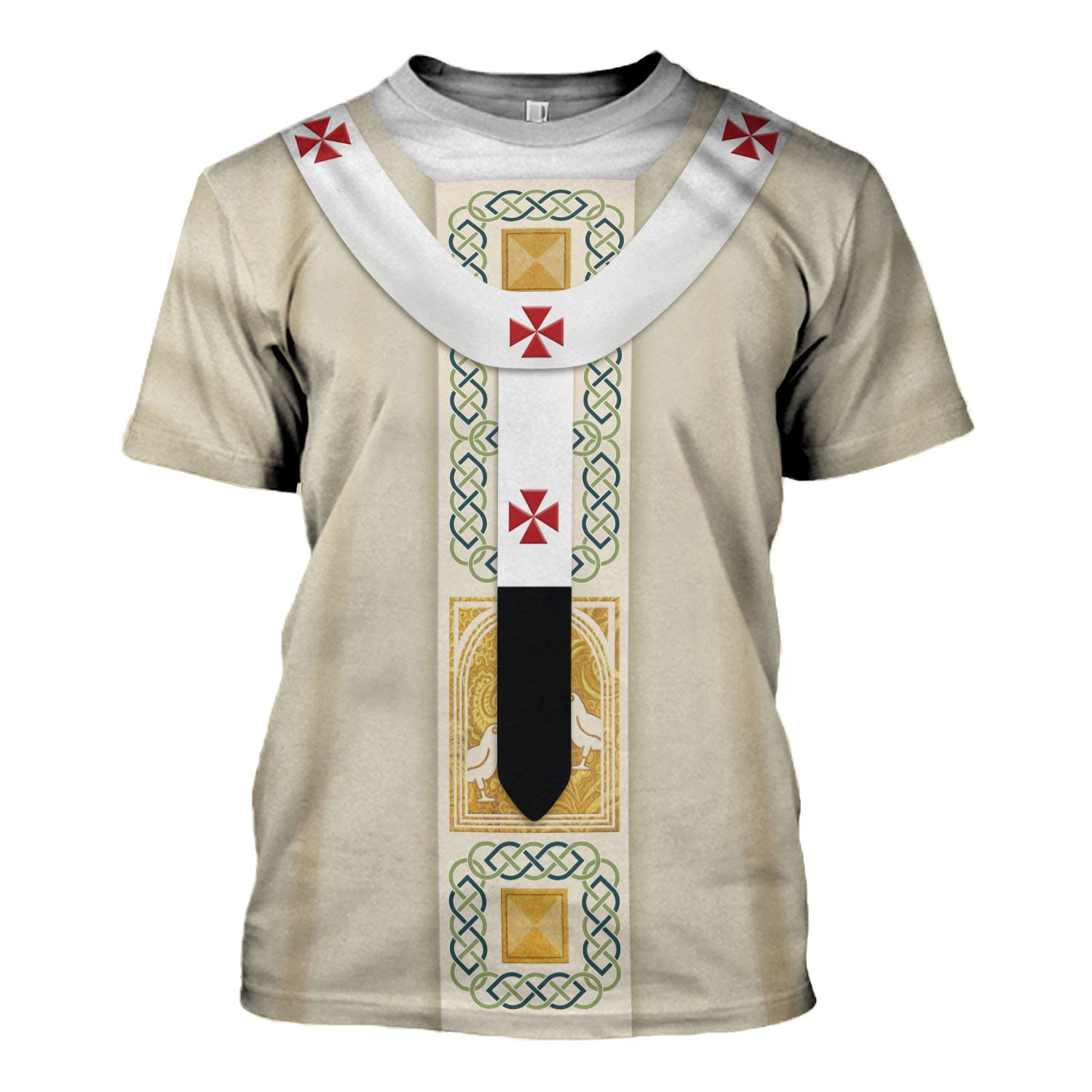 Tracksuit Tops Pullover Sweatshirt Pope Francis in White Liturgical vestment 3D Apparel