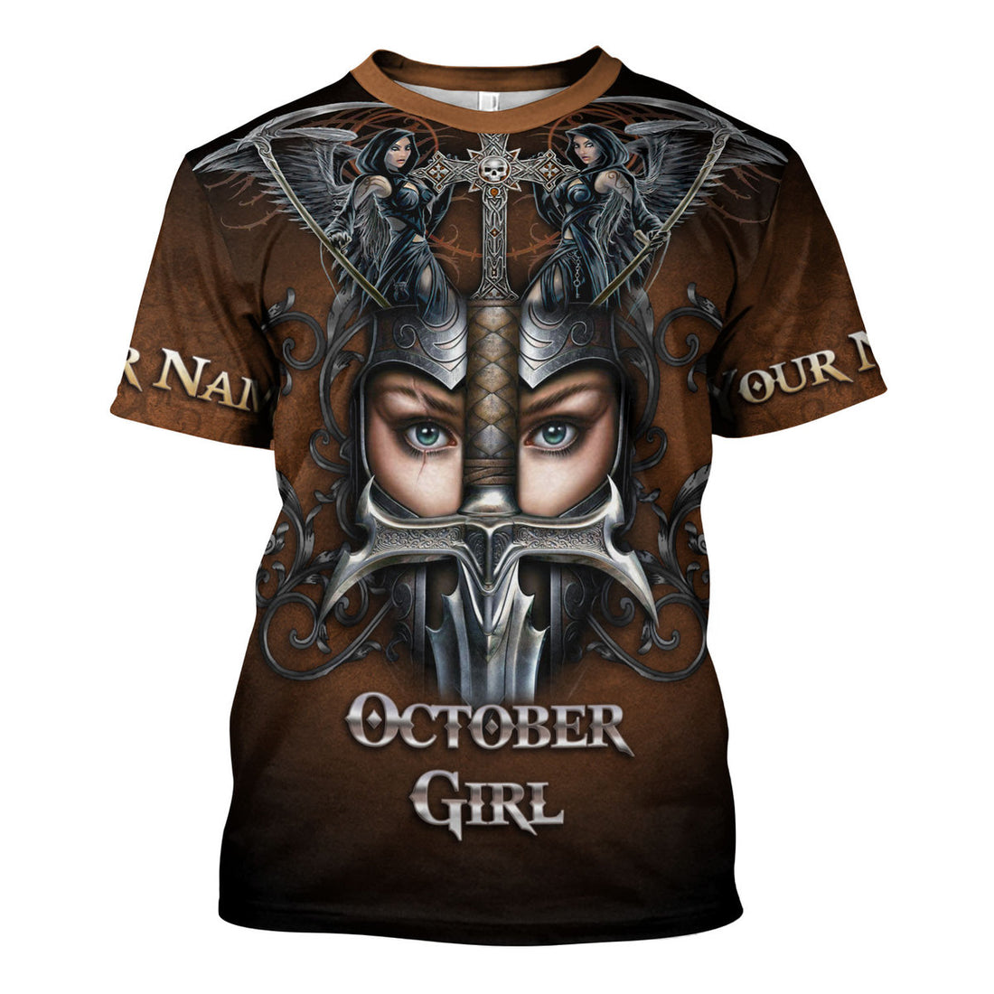 CustomsPig Personalized T-shirt Octobert Girl All Over Printed