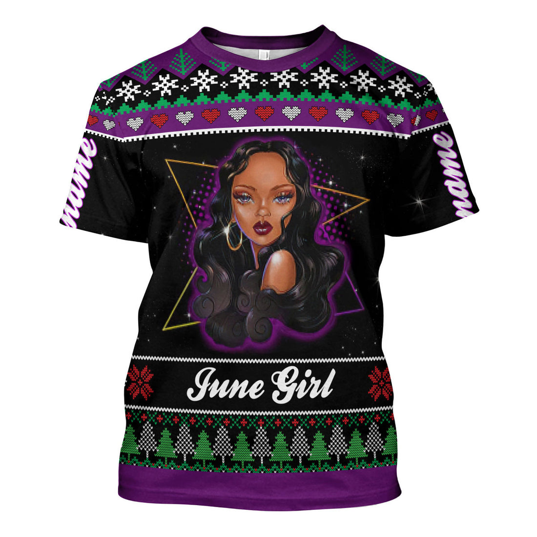 CustomsPig Personalized T-shirt June Girl All Over Printed