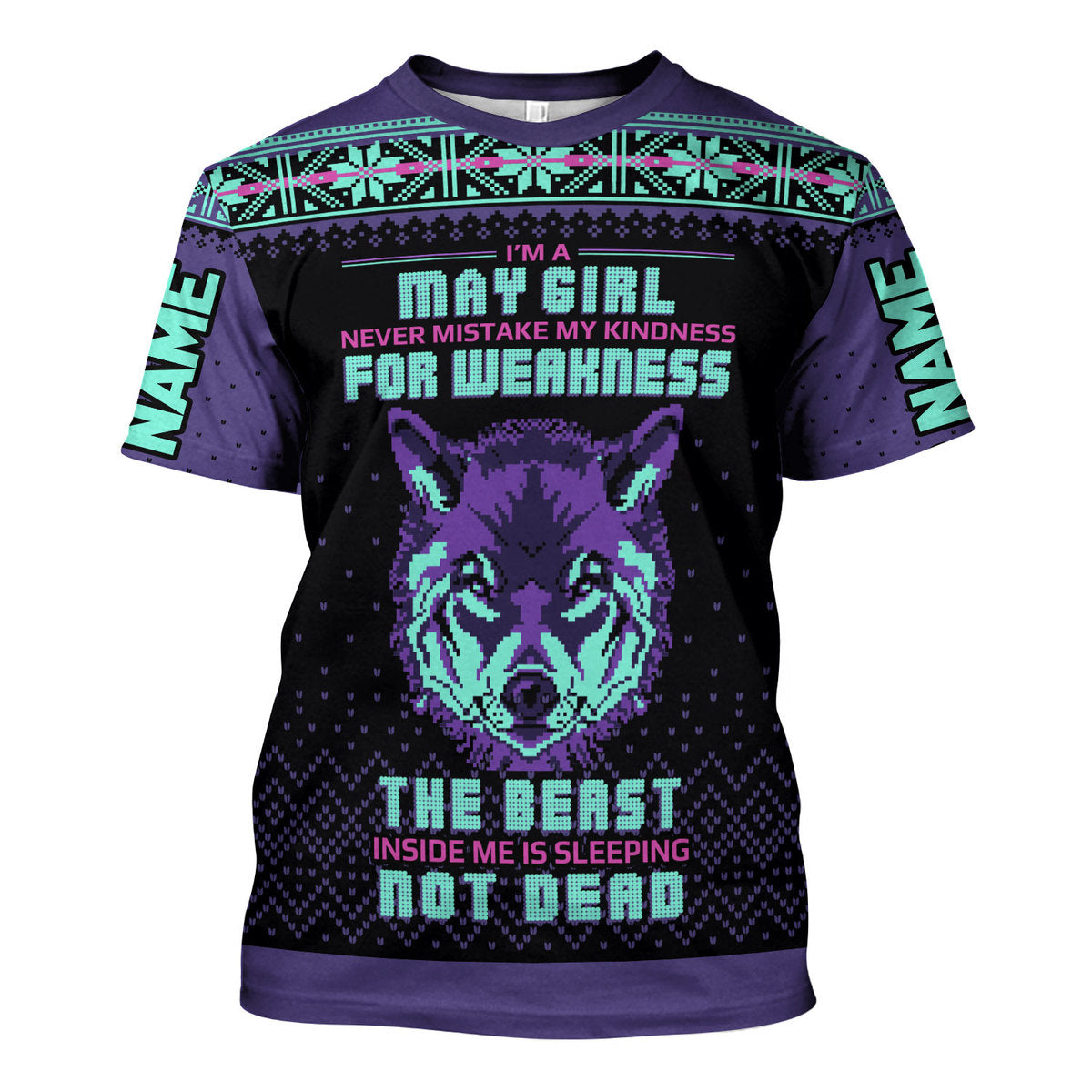 CustomsPig Personalized Tops May Girl All Over Printed