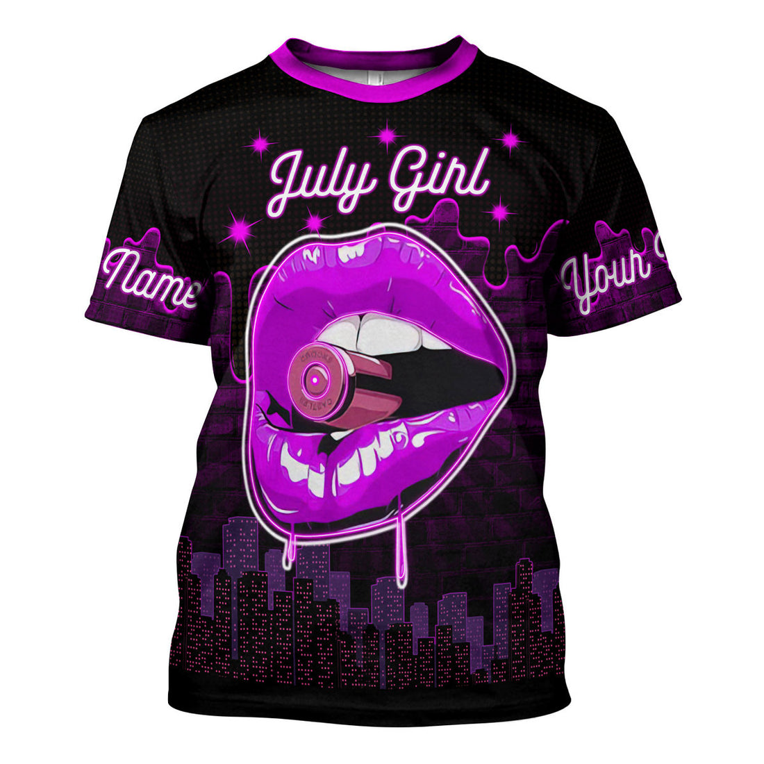 CustomsPig Personalized T-Shirt I'm A July Girl All Over Printed