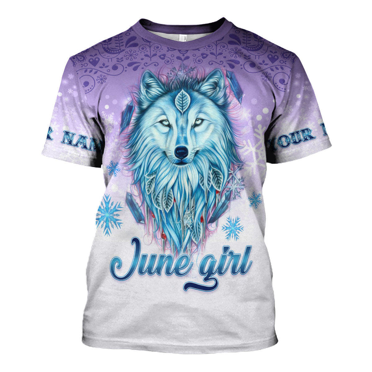 CustomsPig Personalized Tops I'm A June Queen All Over Printed