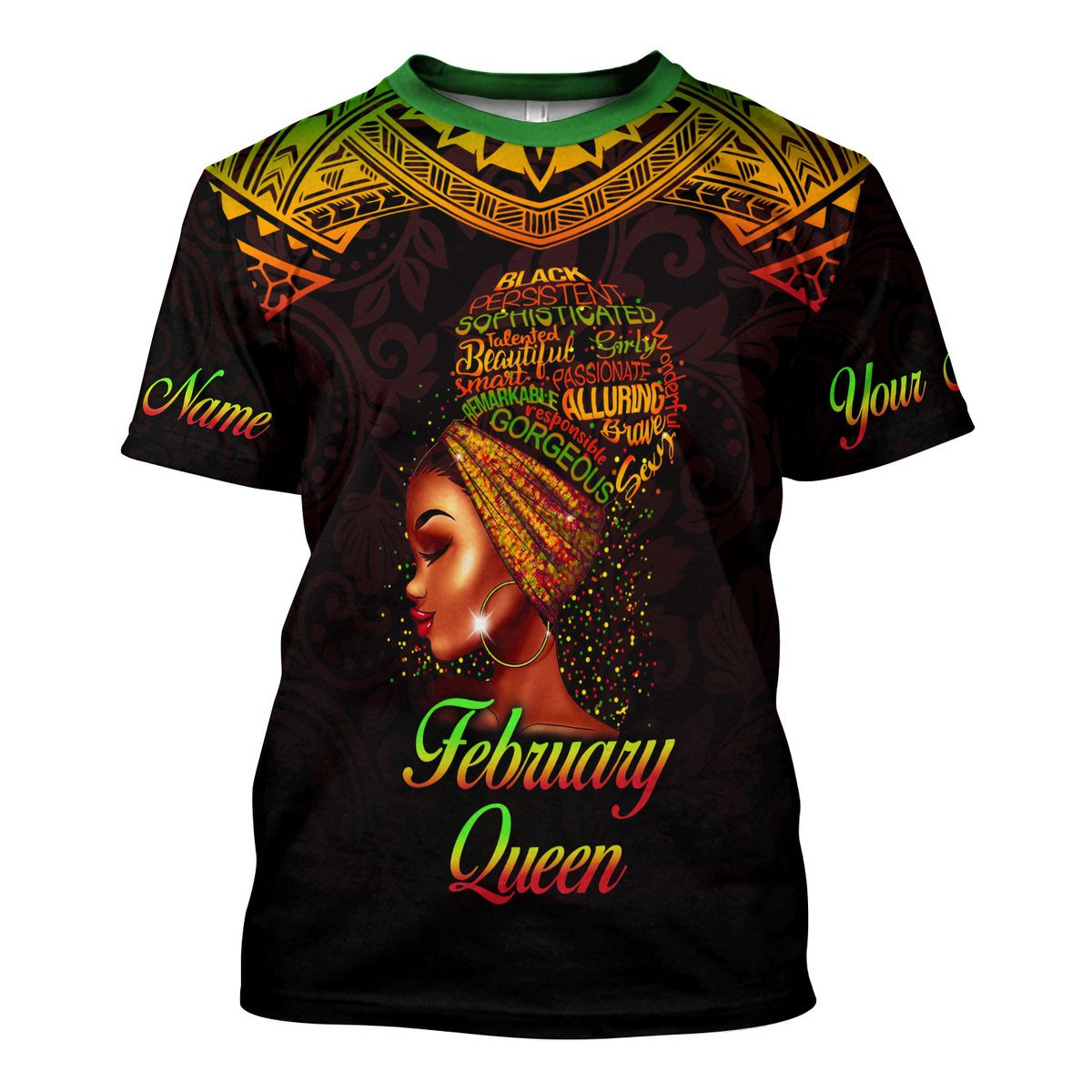 Personalized Tracksuit February Queen All Over Printed