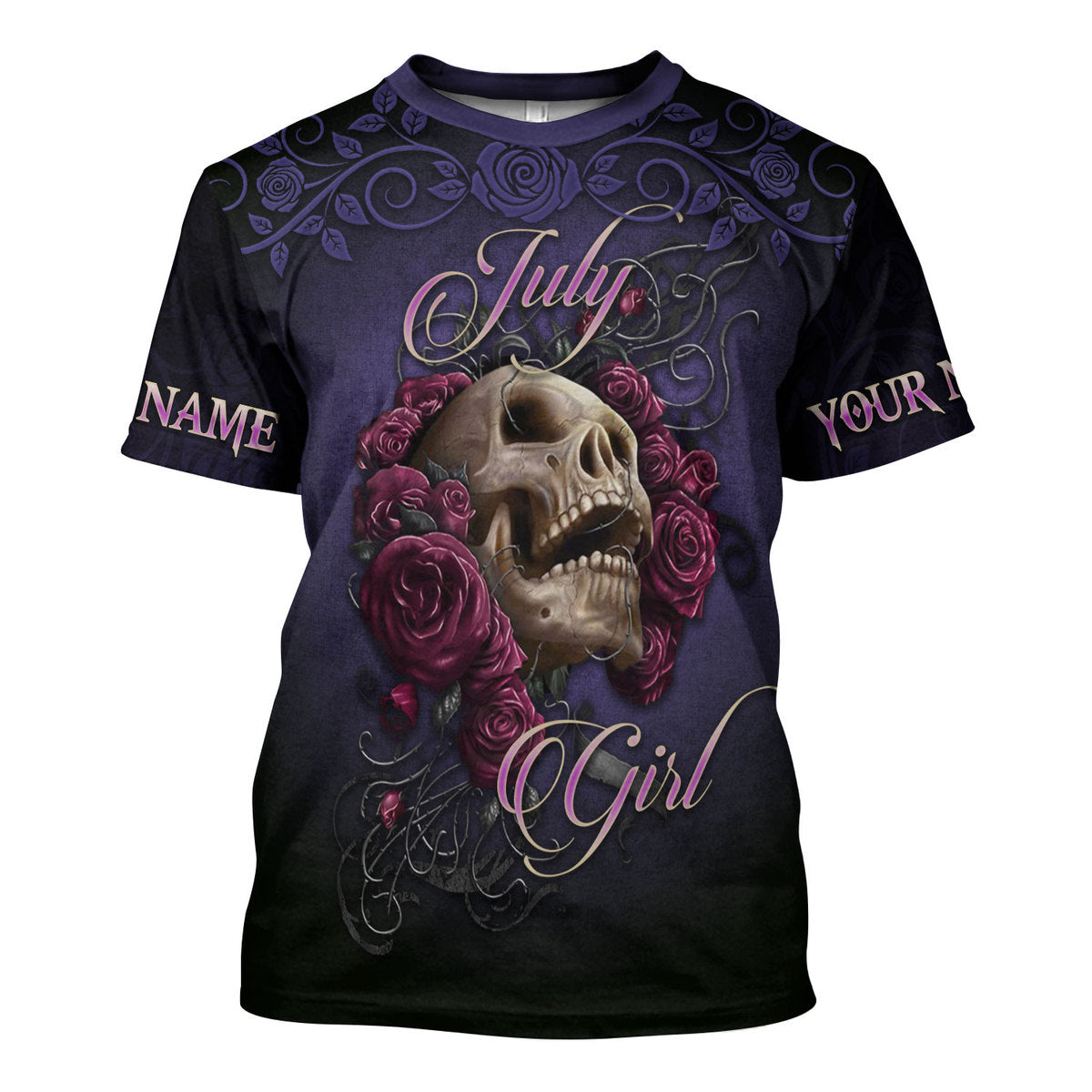 CustomsPig Personalized Tops I'm A July Girl All Over Printed