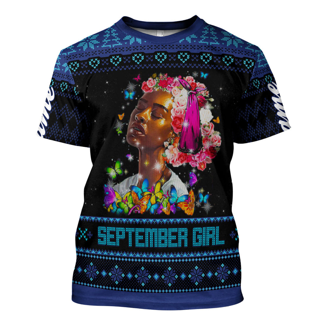 CustomsPig Personalized T-shirt September Girl I Am The Storm All Over Printed